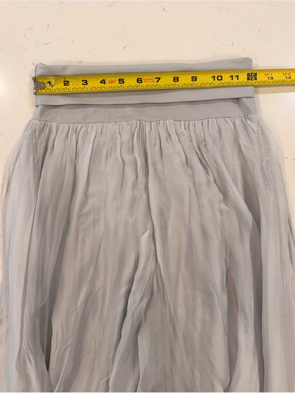 Tempo Paris Light Gray Wide-Leg Palazzo Pants - Picture 11 of 12